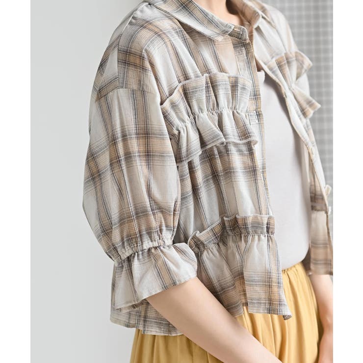 チェックシャーリングシャツ | rps | 詳細画像17 
