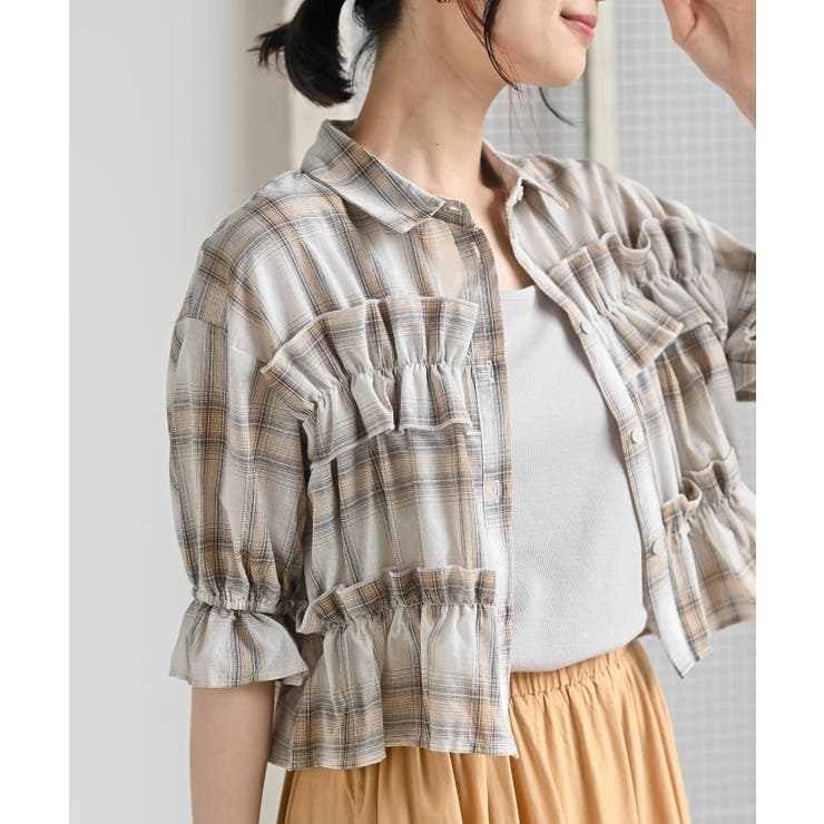 イエロー | チェックシャーリングシャツ | rps