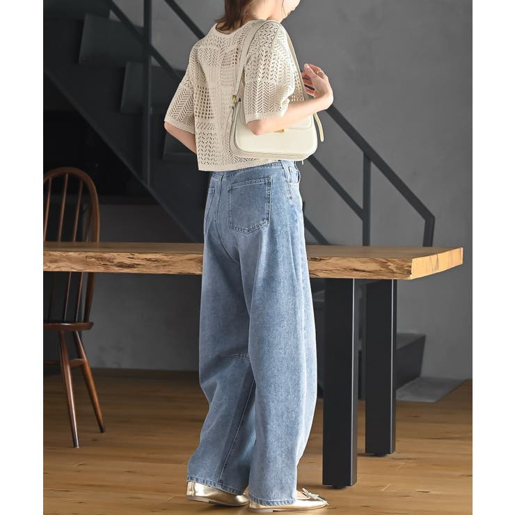 スカシ編みフロントリボンカーディガン | rps | 詳細画像13 