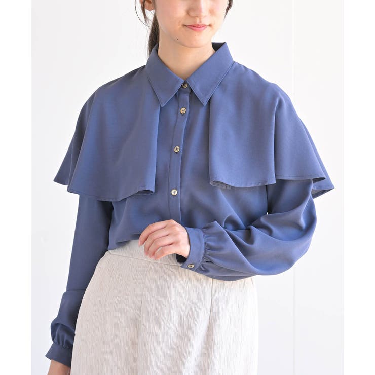 ケープ付きブラウス[品番：RPSW0001985]｜rps（アールピーエス）の