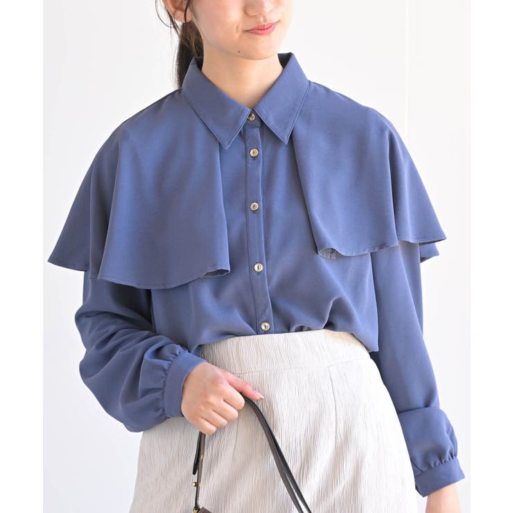 ケープ付きブラウス[品番：RPSW0001985]｜rps（アールピーエス）の