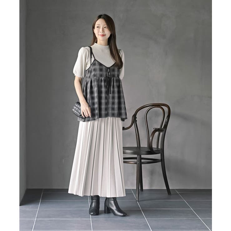 スエードポンチプリーツスカート | rps | 詳細画像10 