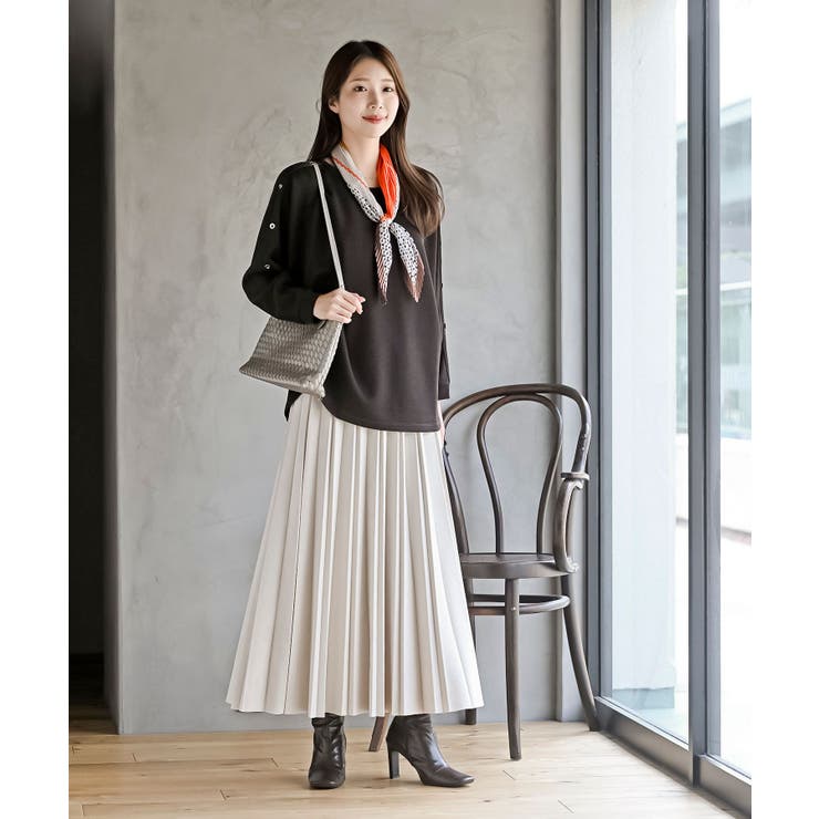 スエードポンチプリーツスカート | rps | 詳細画像12 