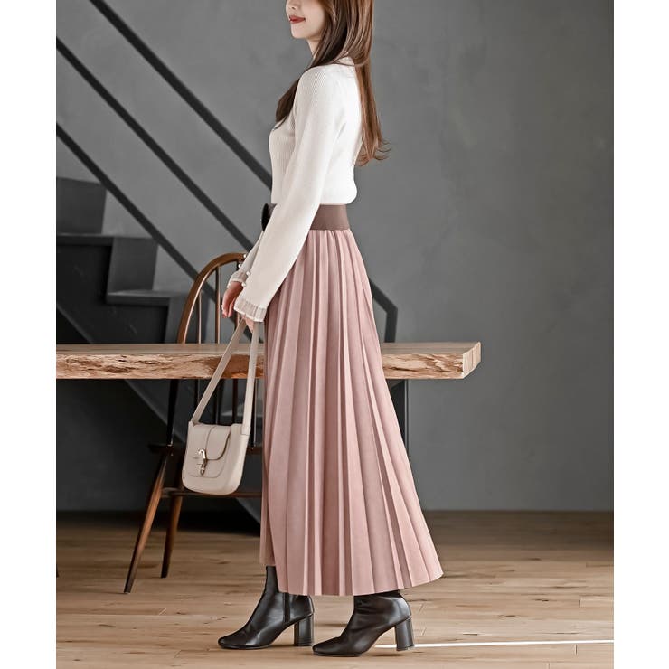 スエードポンチプリーツスカート | rps | 詳細画像14 