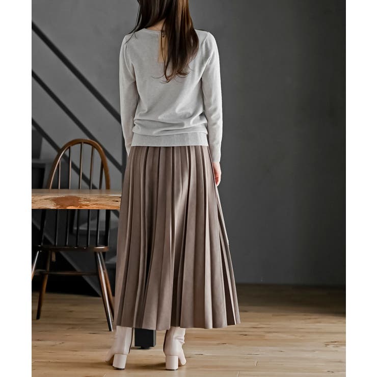 スエードポンチプリーツスカート | rps | 詳細画像23 