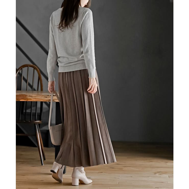 スエードポンチプリーツスカート | rps | 詳細画像24 