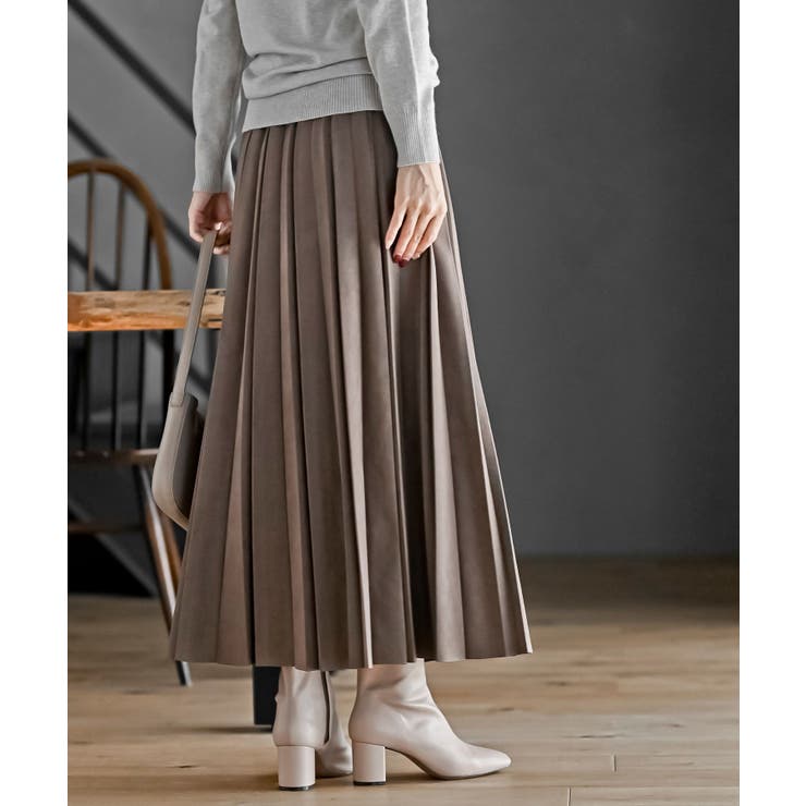 スエードポンチプリーツスカート | rps | 詳細画像27 