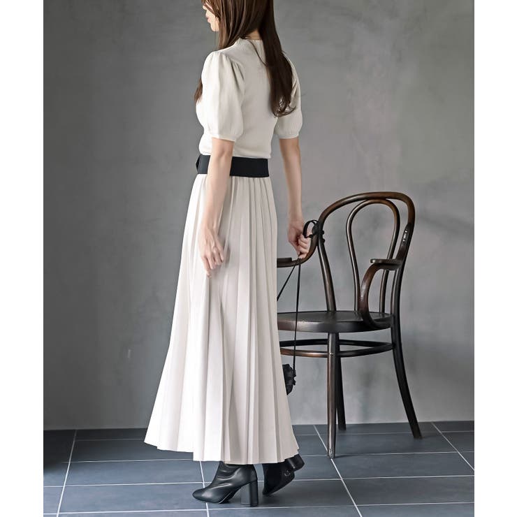 スエードポンチプリーツスカート | rps | 詳細画像3 