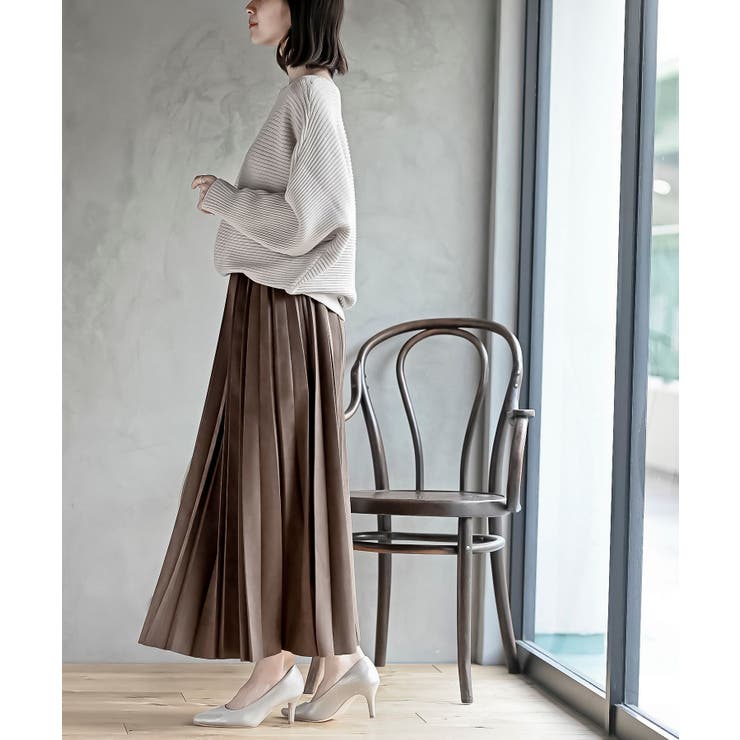 スエードポンチプリーツスカート | rps | 詳細画像31 