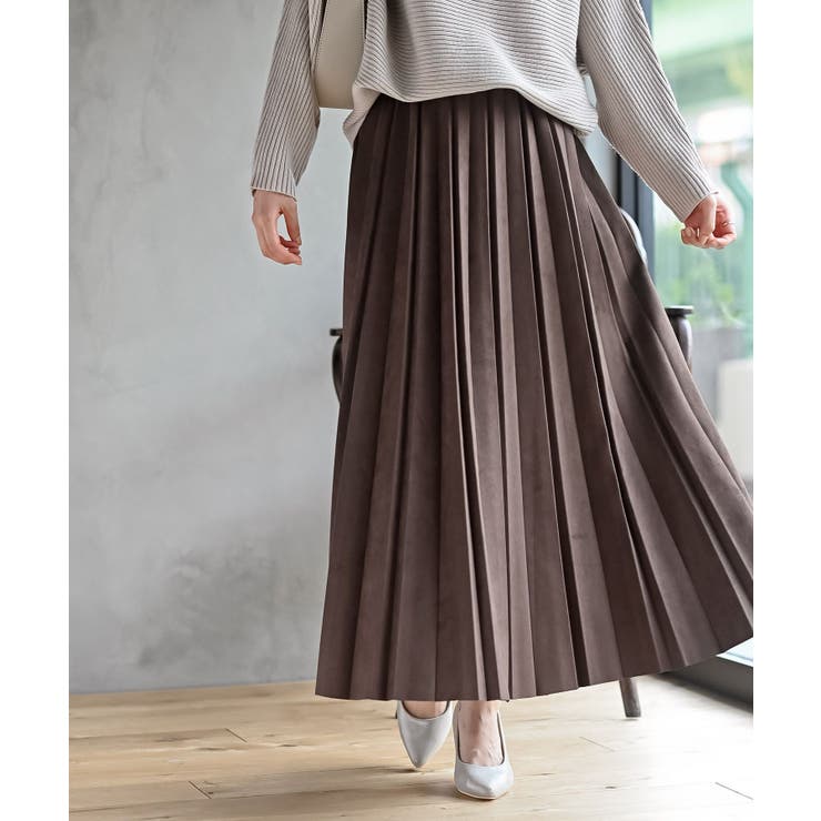 スエードポンチプリーツスカート | rps | 詳細画像34 