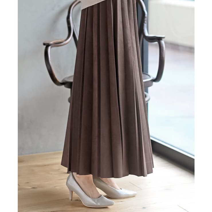 スエードポンチプリーツスカート | rps | 詳細画像37 