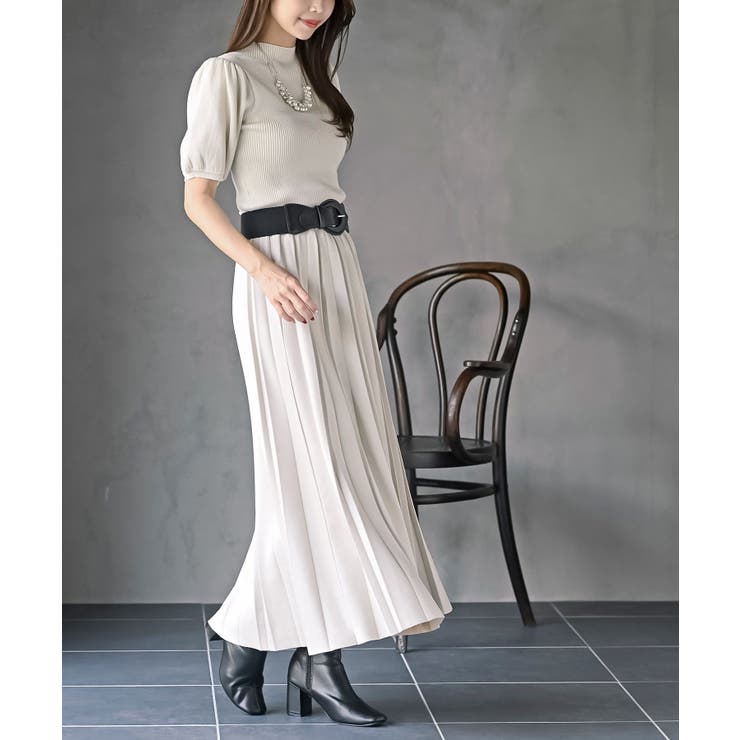 スエードポンチプリーツスカート | rps | 詳細画像5 