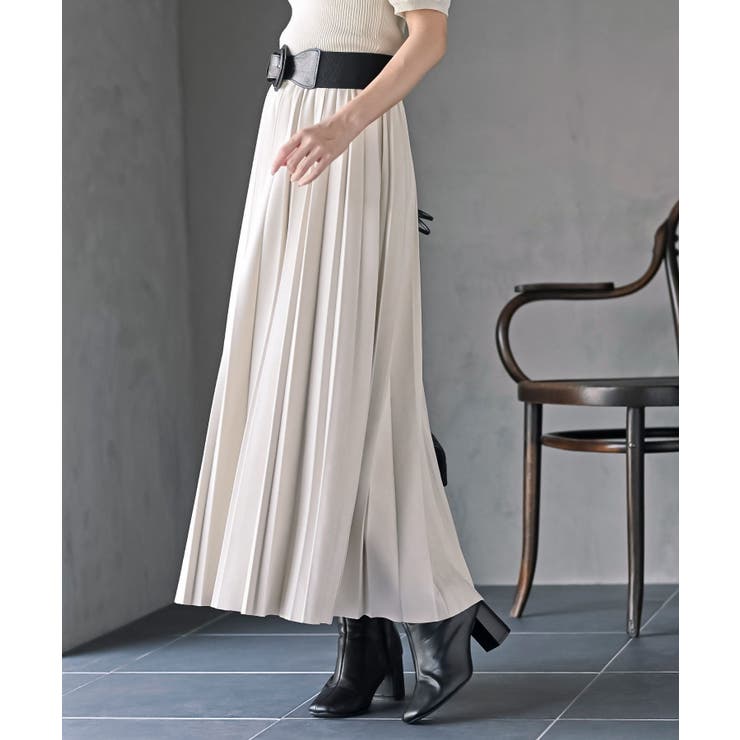 スエードポンチプリーツスカート | rps | 詳細画像7 