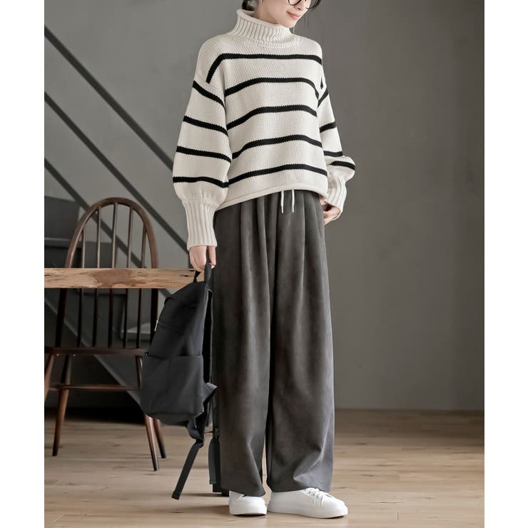 スエードポンチタックイージーパンツ[品番：RPSW0004134]｜rps（アール