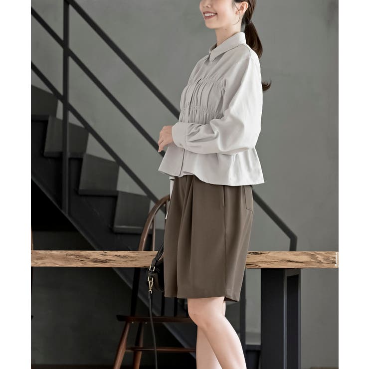 ピーチ起毛シャーリングブラウス | rps | 詳細画像11 