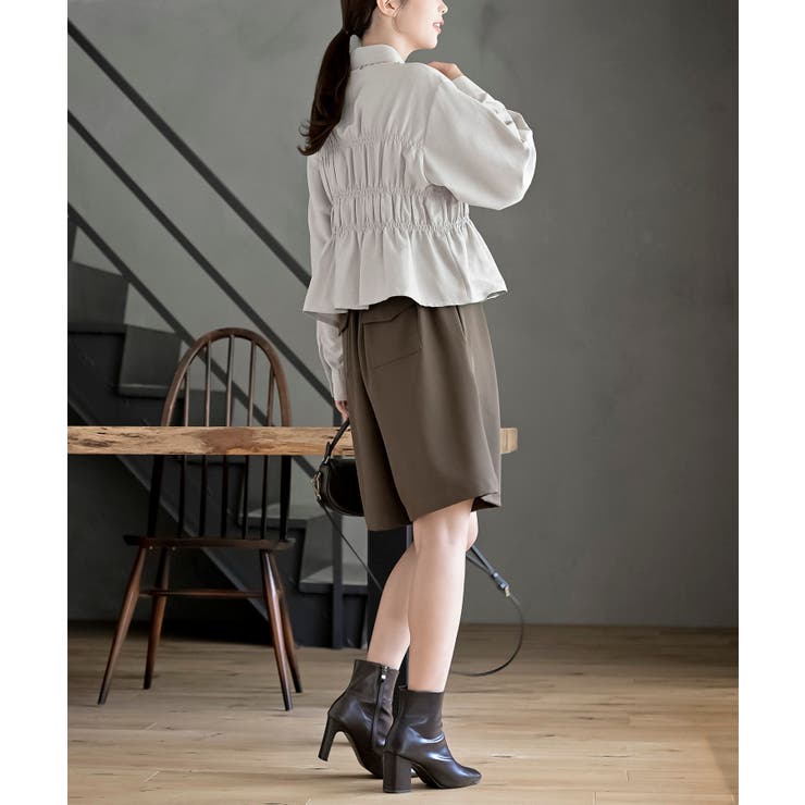 ピーチ起毛シャーリングブラウス | rps | 詳細画像13 