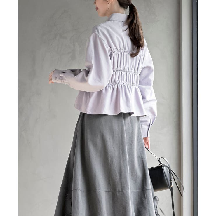 ピーチ起毛シャーリングブラウス | rps | 詳細画像20 