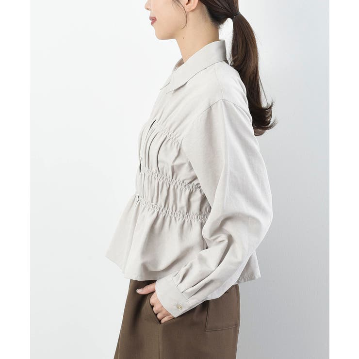 ピーチ起毛シャーリングブラウス | rps | 詳細画像26 