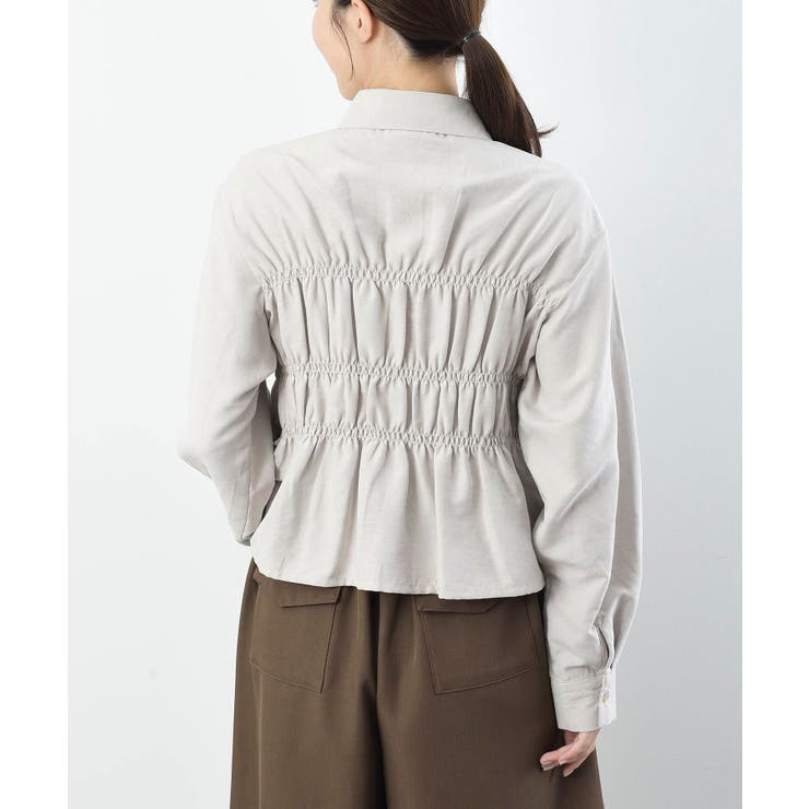 ピーチ起毛シャーリングブラウス | rps | 詳細画像27 