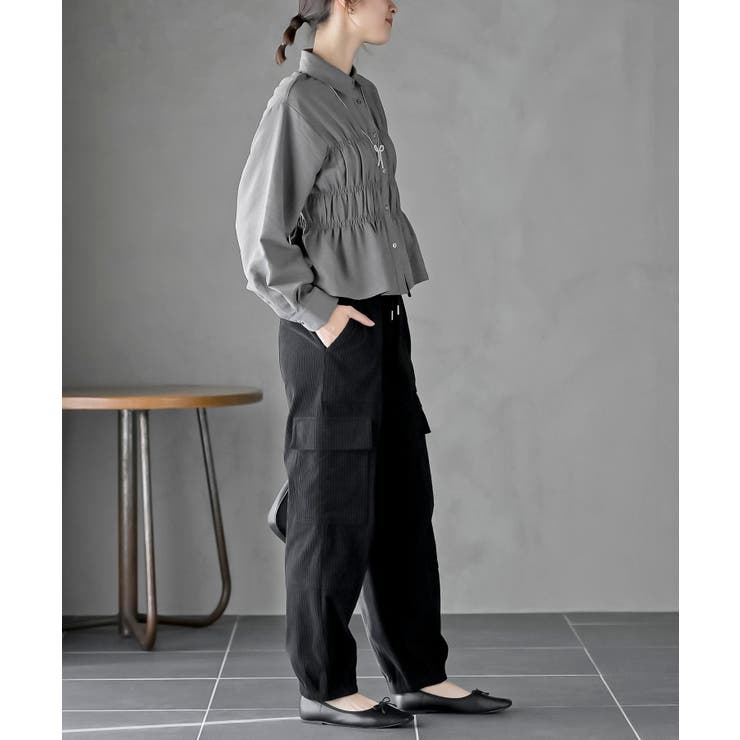 ピーチ起毛シャーリングブラウス | rps | 詳細画像5 