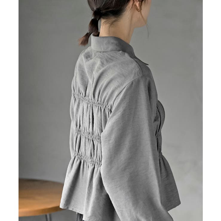 ピーチ起毛シャーリングブラウス | rps | 詳細画像9 