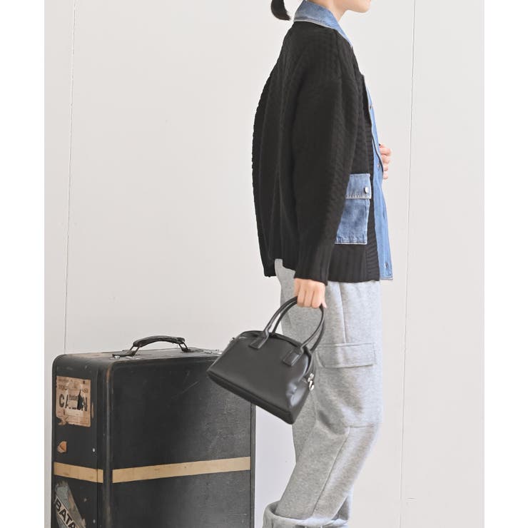 デニム切替ライダースニットジャケット | rps | 詳細画像22 