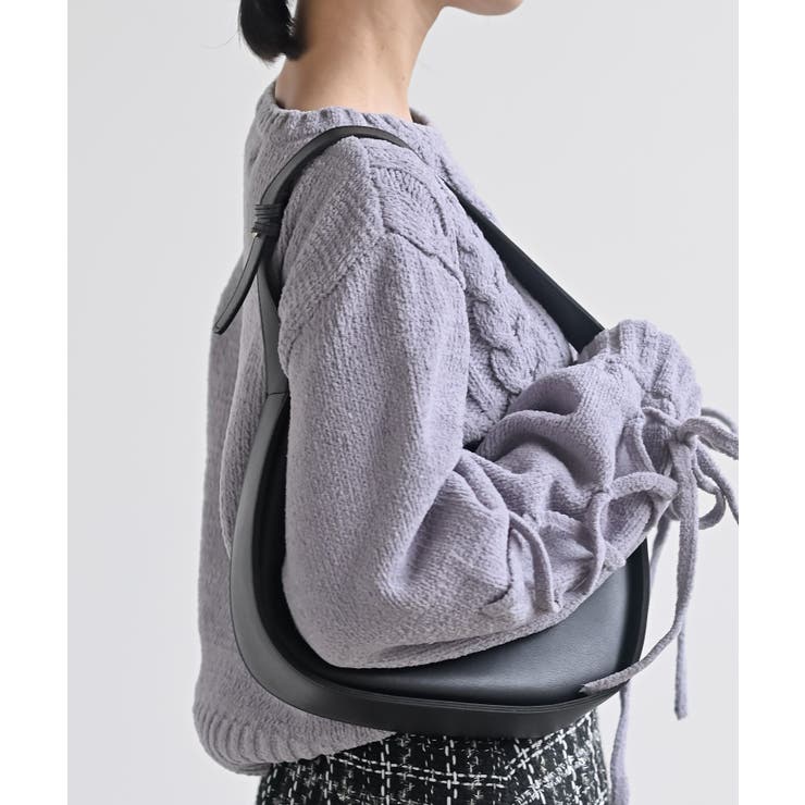 レースアップスリーブケーブルモールニットプルオーバー | rps | 詳細画像25 