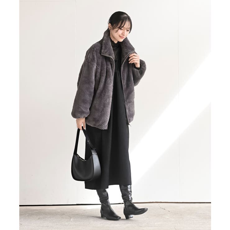 Ｖネックシャーリングワンピース | rps | 詳細画像18 