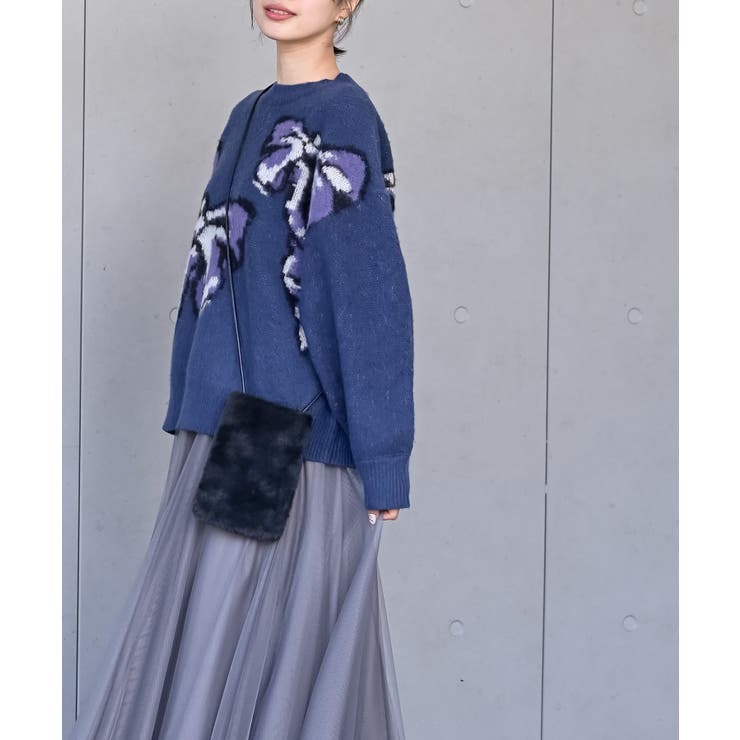 ＢＩＧリボン柄ニットプルオーバー | rps | 詳細画像18 