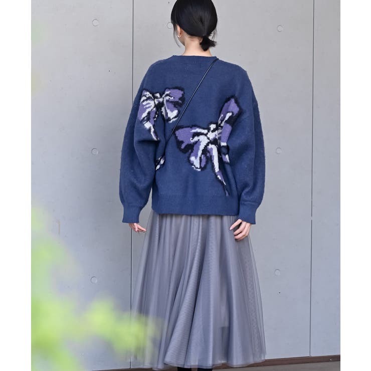 ＢＩＧリボン柄ニットプルオーバー | rps | 詳細画像19 