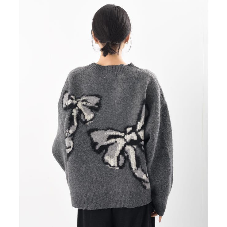 ＢＩＧリボン柄ニットプルオーバー | rps | 詳細画像25 