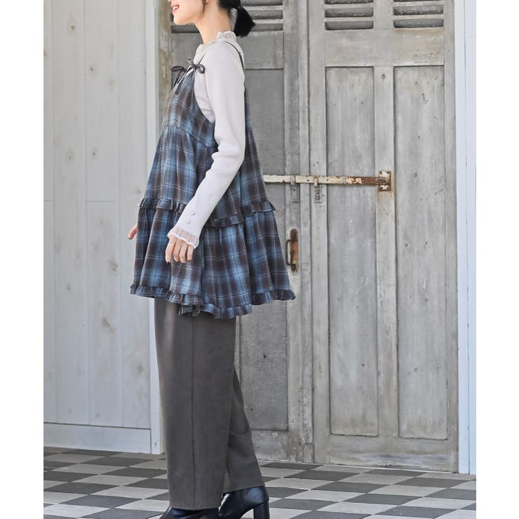 起毛チェックティアードキャミチュニック | rps | 詳細画像14 