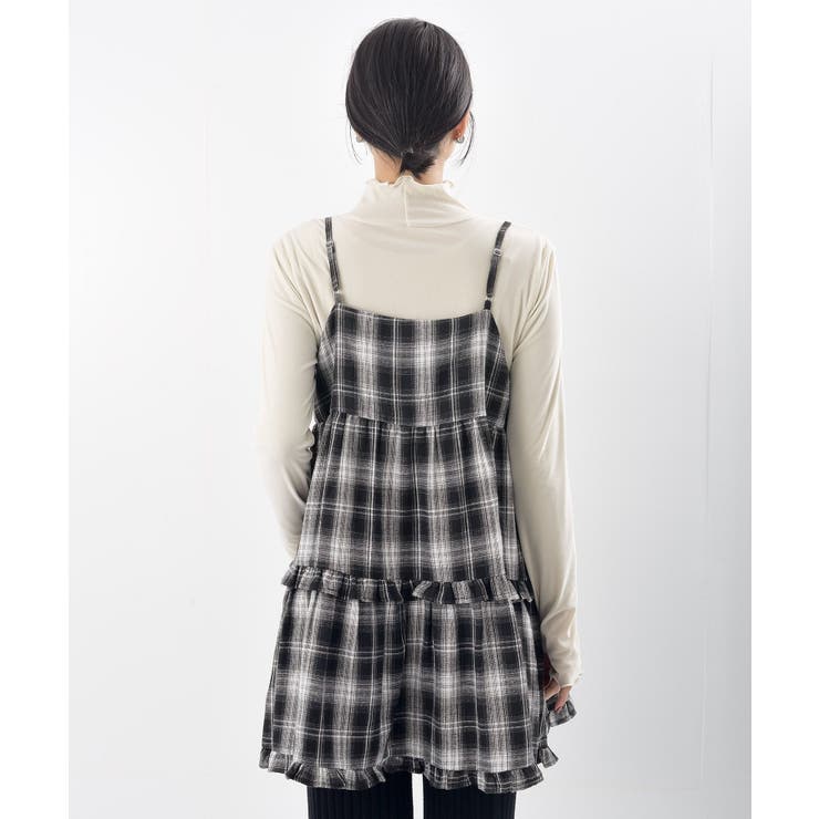 起毛チェックティアードキャミチュニック | rps | 詳細画像29 