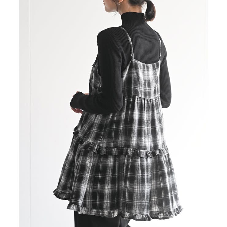 起毛チェックティアードキャミチュニック | rps | 詳細画像8 