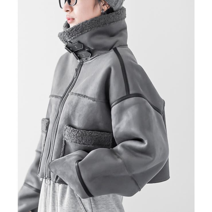 ショート丈ムートンジャケット[品番：RPSW0003061]｜rps（アール