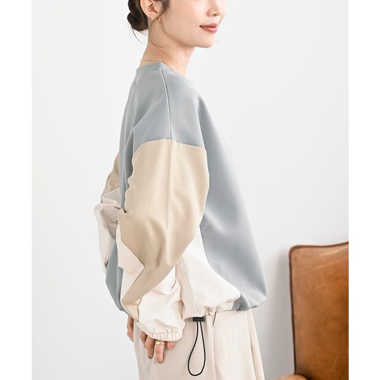 配色裾ドロストプルオーバー | rps | 詳細画像17 