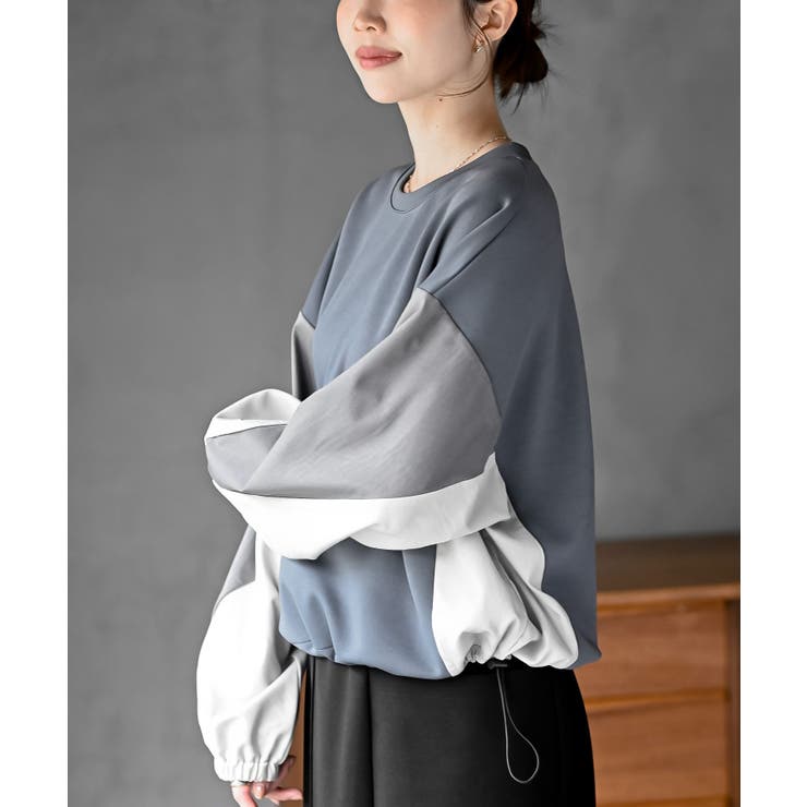 配色裾ドロストプルオーバー | rps | 詳細画像23 