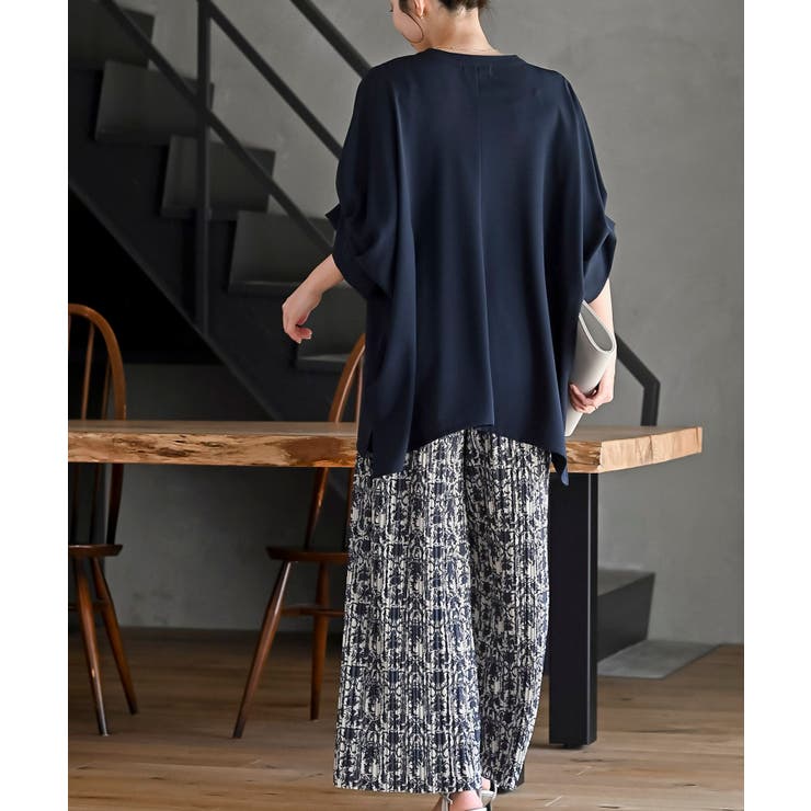 袖タックバンドカラードルマンブラウス | rps | 詳細画像20 