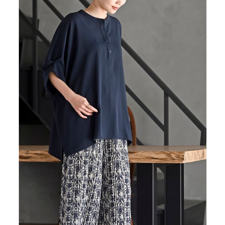 袖タックバンドカラードルマンブラウス | rps | 詳細画像21 