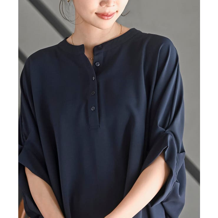 袖タックバンドカラードルマンブラウス | rps | 詳細画像22 