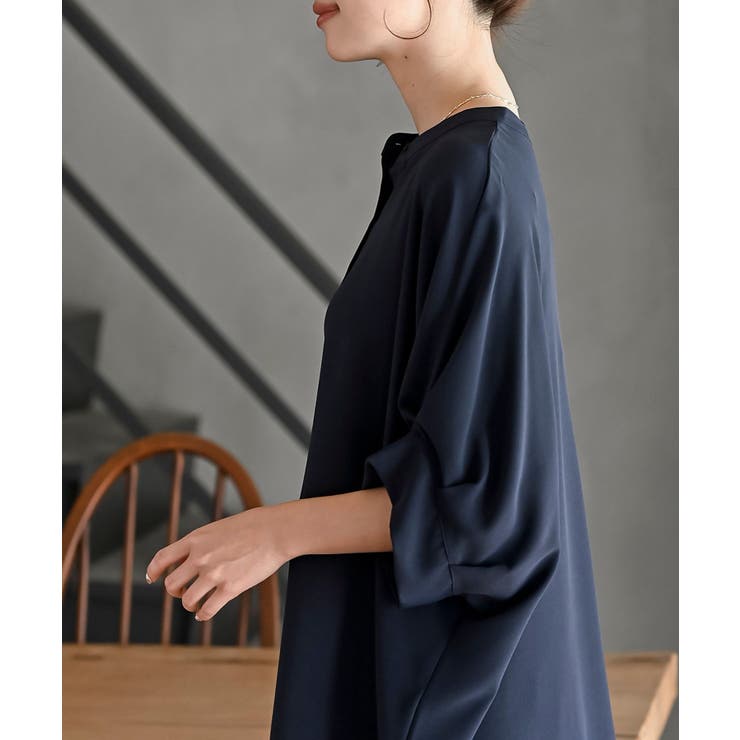 袖タックバンドカラードルマンブラウス | rps | 詳細画像23 