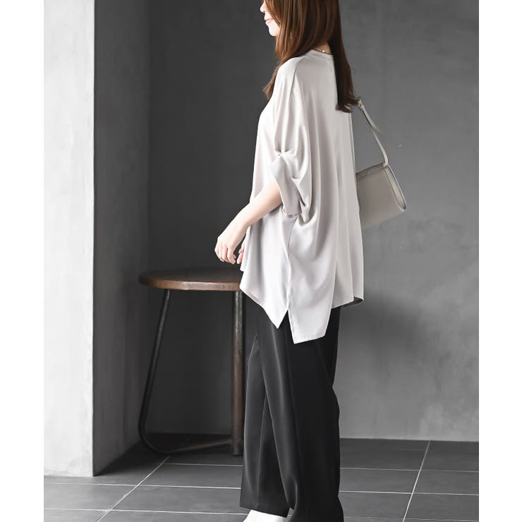 袖タックバンドカラードルマンブラウス | rps | 詳細画像3 