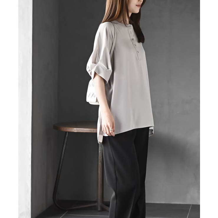 袖タックバンドカラードルマンブラウス | rps | 詳細画像5 