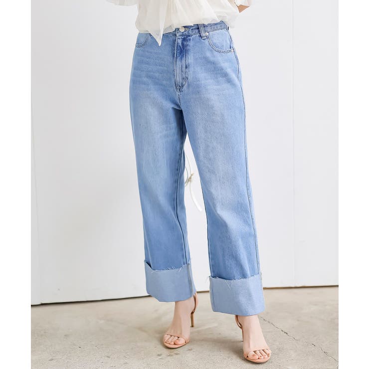 ロールアップデニムパンツ[品番：RPSW0002789]｜rps（アールピーエス