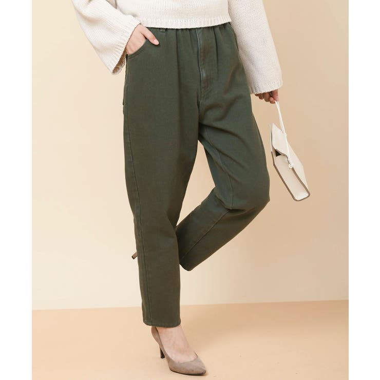 カーキ | ウエストギャザーマムパンツ | rps