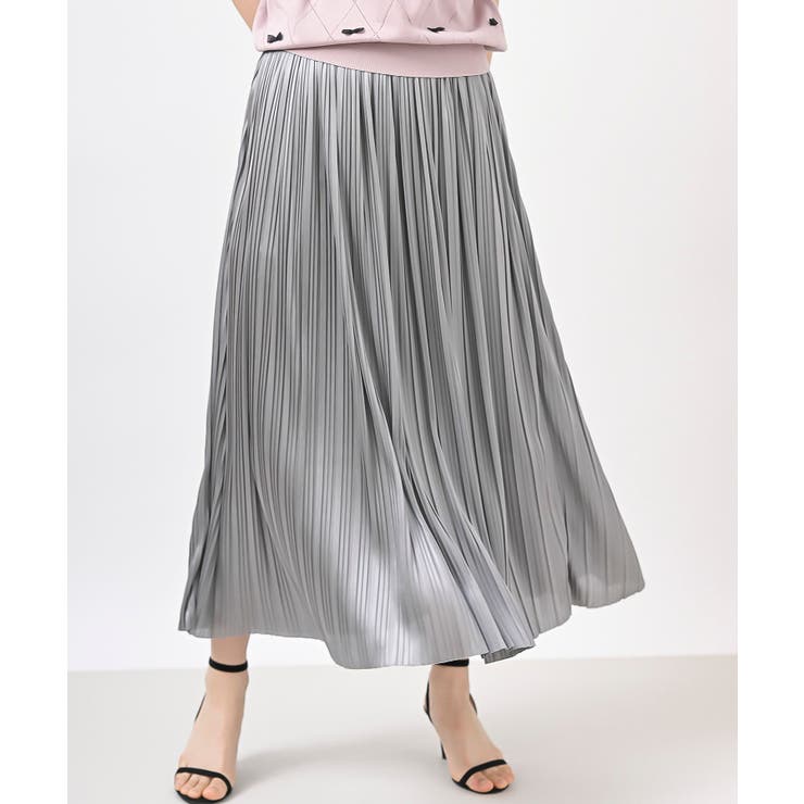 カットサテンプリーツスカート[品番：RPSW0002668]｜rps（アール