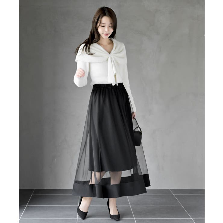 チュールシアーロングスカート | rps | 詳細画像28 