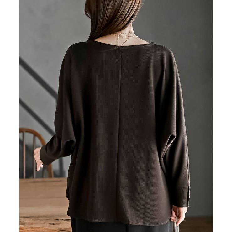 ネックレス付きダブルフェイス裾タックプルオーバー | rps | 詳細画像24 