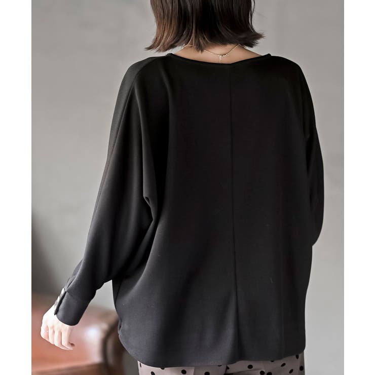 ネックレス付きダブルフェイス裾タックプルオーバー | rps | 詳細画像8 