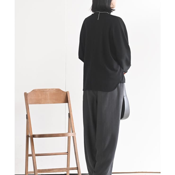 ネックレス付裾タックプチハイネックプルオーバー | rps | 詳細画像10 